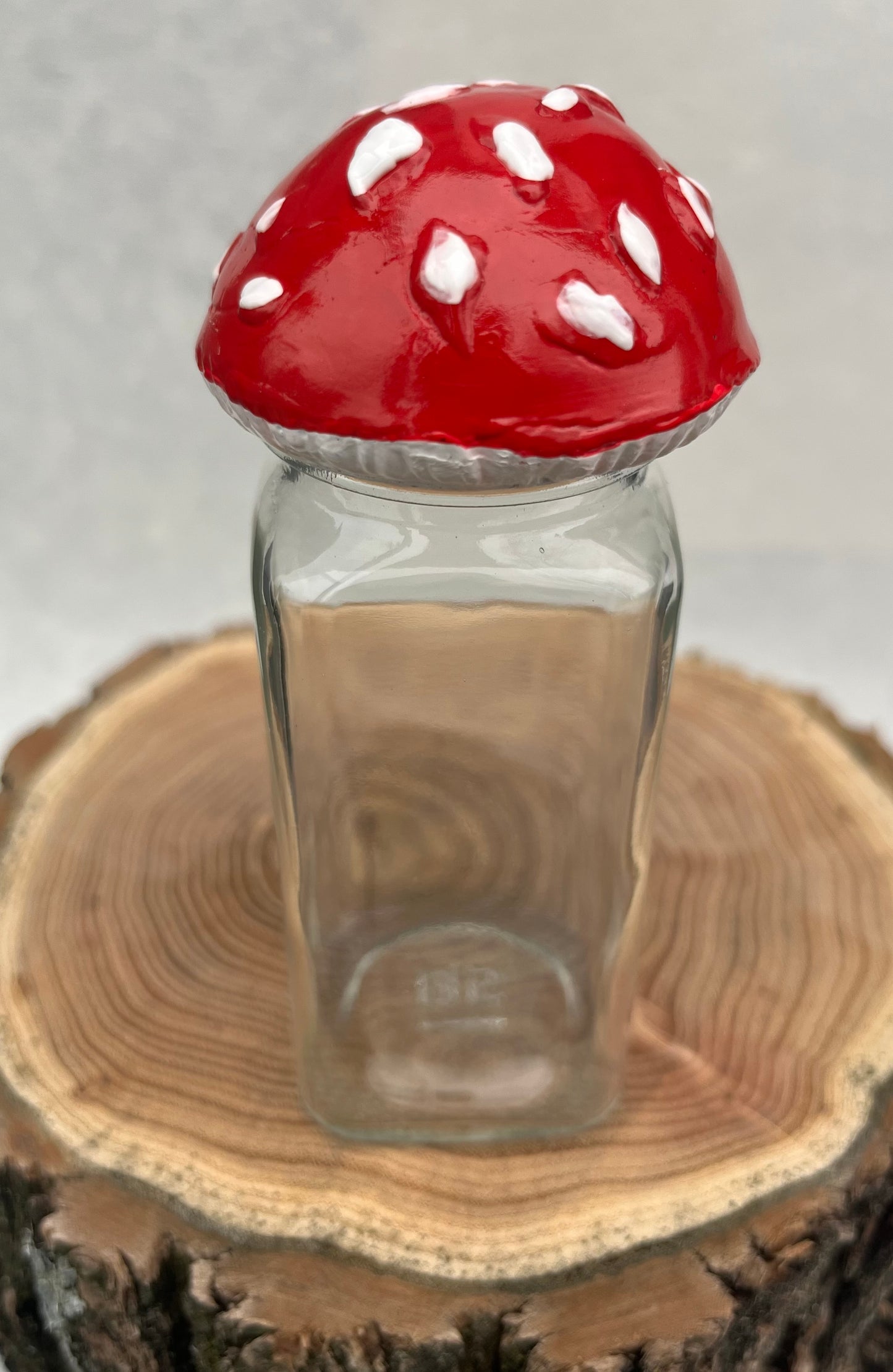 Amanita Mushroom Herb Jar
