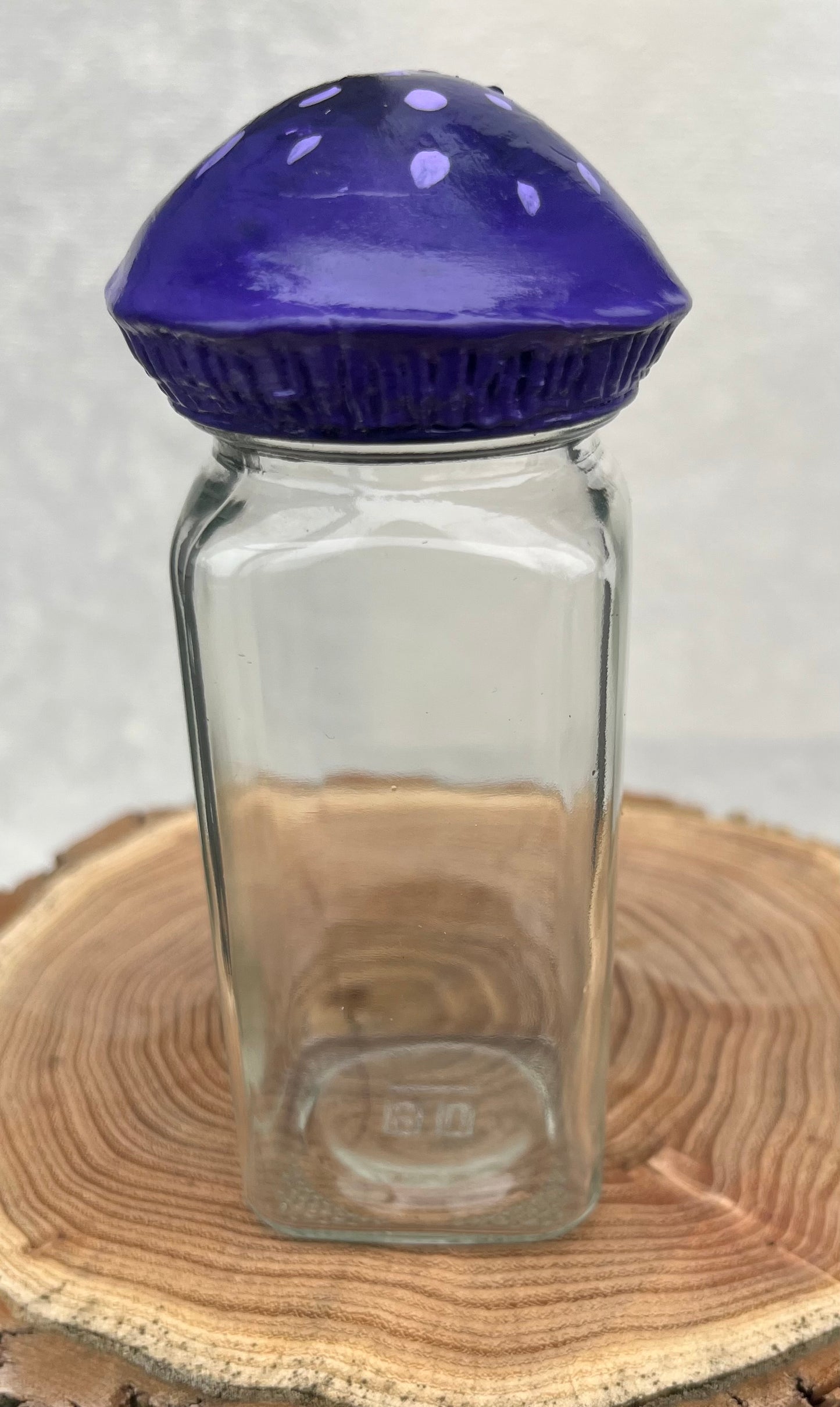 Spotted Violet Cort Mushroom Herb Jar